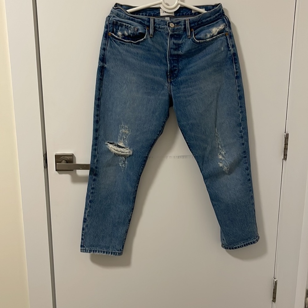 FRAME Le Original Distressed Denim Jeans